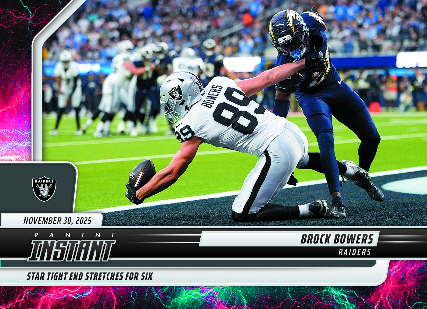 brock-bowers-2025-panini-instant-nfl-286-lightning-5