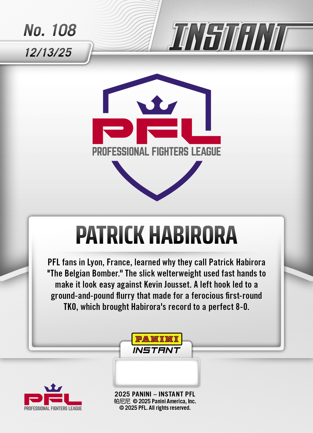 PFL Trading Cards - Collect Your Favorite MMA Fighters | Panini