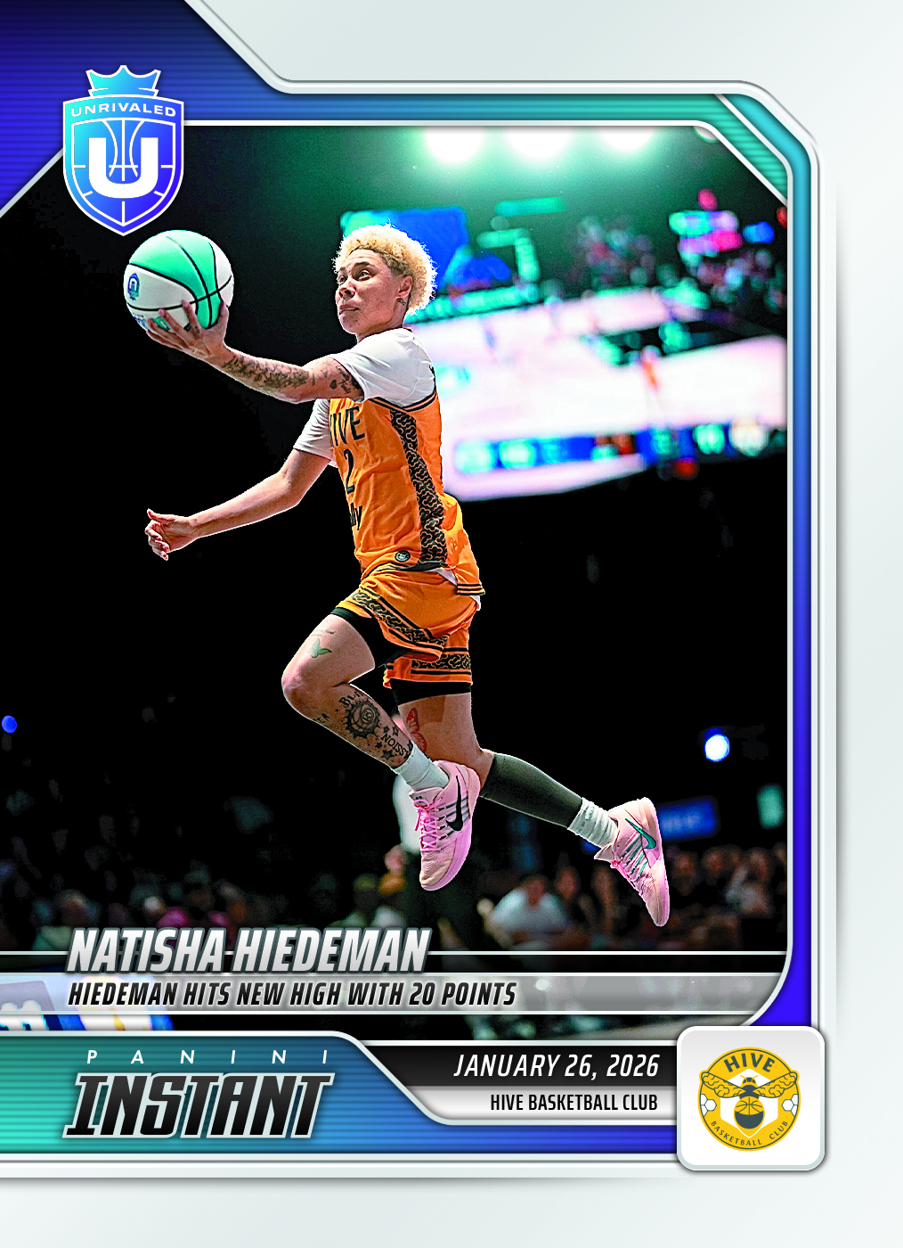 Natisha Hiedeman - 2026 Panini Instant Unrivaled #32 - Base Card