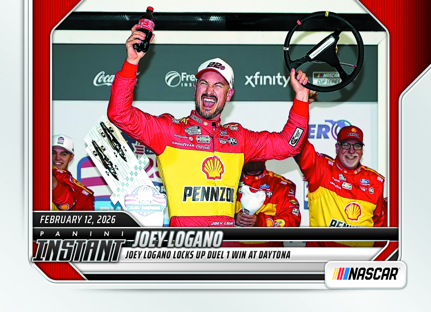 Joey Logano - 2026 Panini Instant NASCAR #1 - Base Card 10-pack