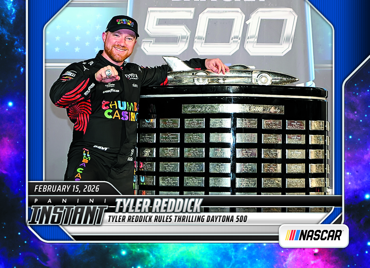 Panini Americana ジャクリーン・ケネディ・オナシス カード Tyler Reddick - 2026 Panini Instant NASCAR #5 - Galaxy 1/1