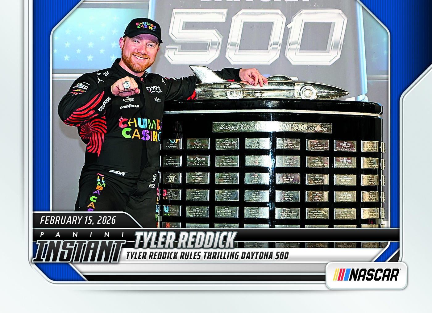 Tyler Reddick - 2026 Panini Instant NASCAR #5 - Base Card 5-pack