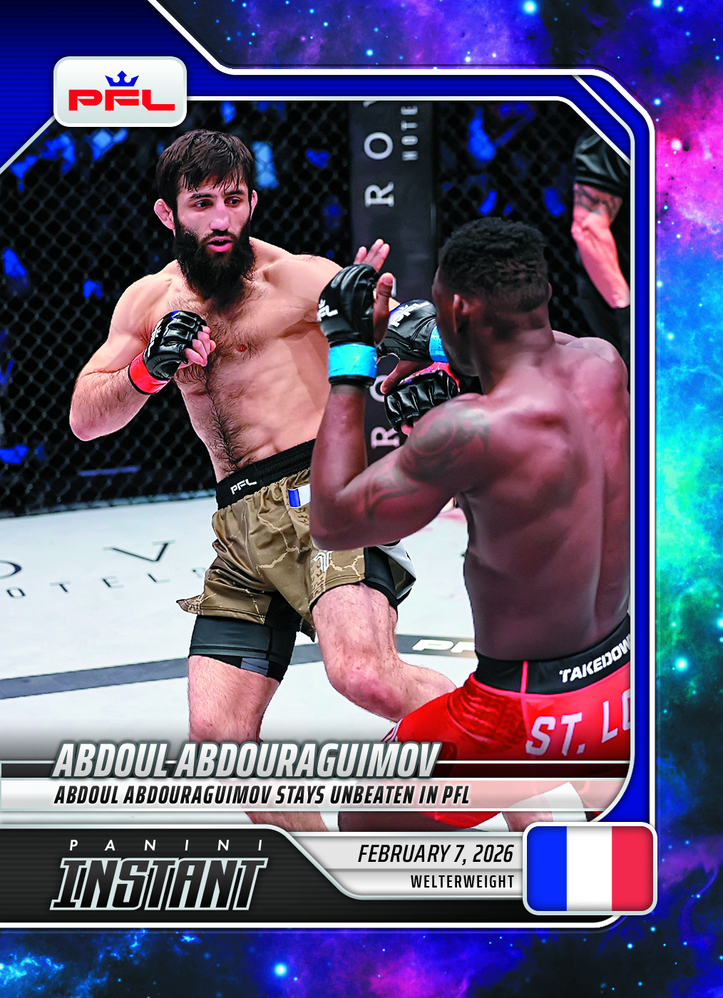 Panini Instant Professional Fighters League MMA Trading Cards