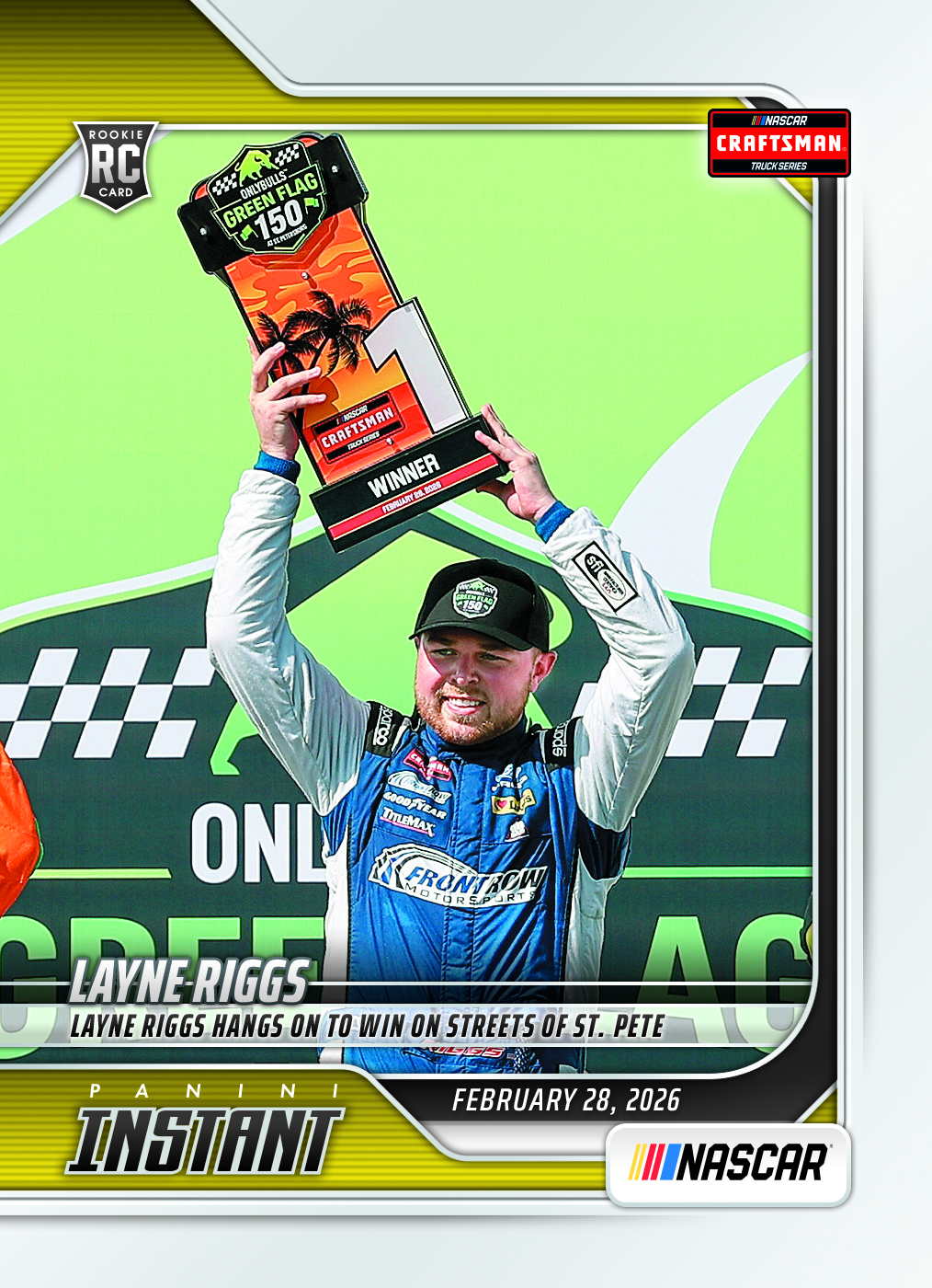 Layne Riggs - 2026 Panini Instant NASCAR #9 - Base