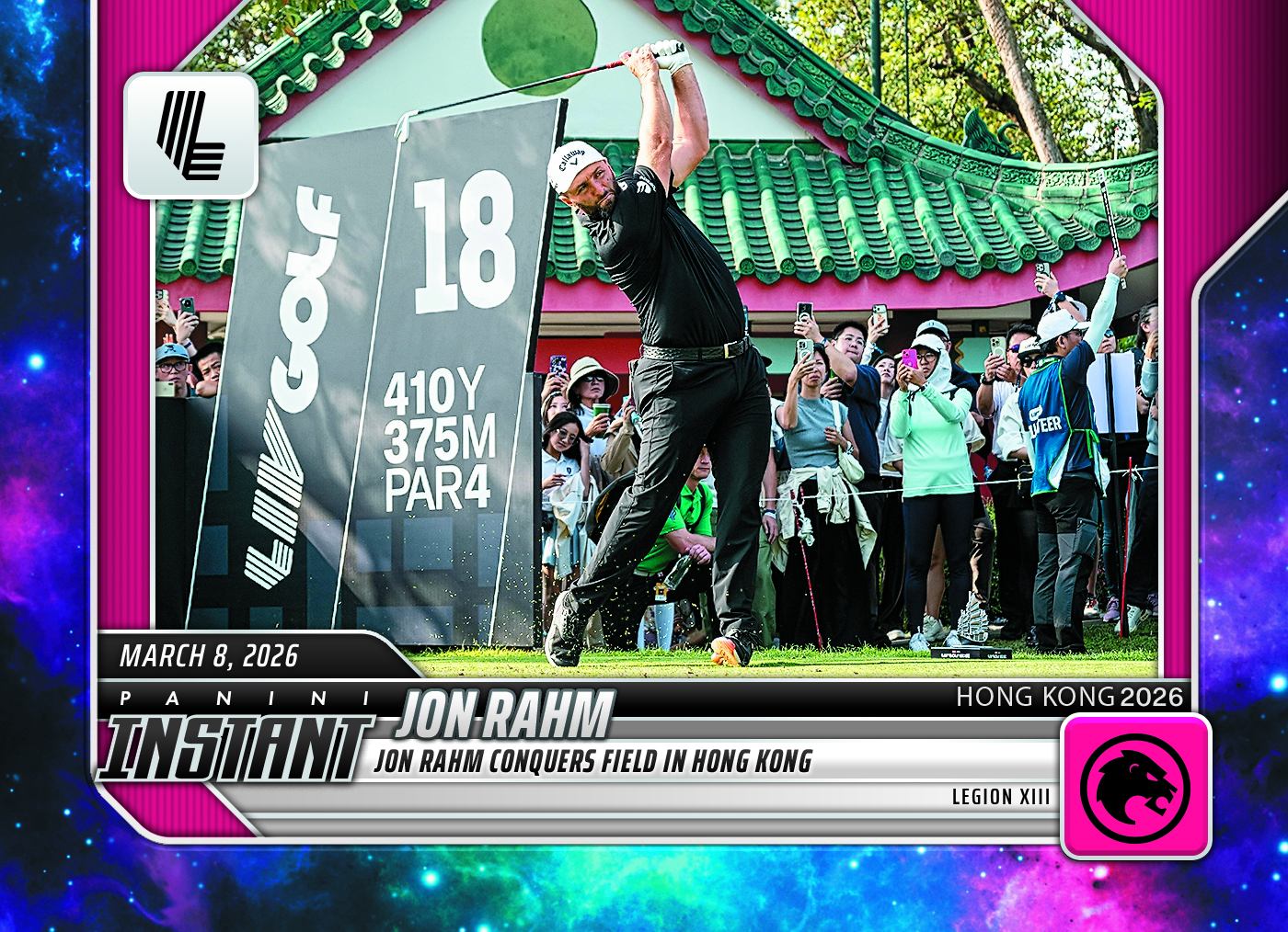 Product image 1 for - Jon Rahm - 2026 Panini Instant LIV Golf #5 - Galaxy 1/1