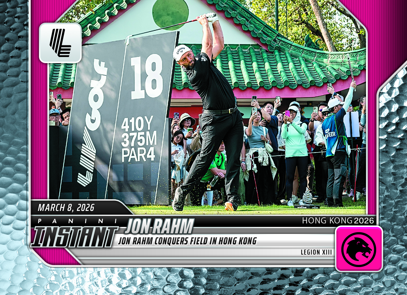 Product image 1 for - Jon Rahm - 2026 Panini Instant LIV Golf #5 - Metallic /5