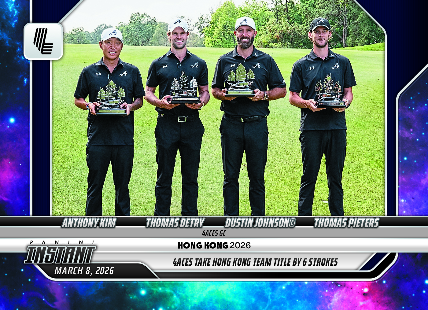 Product image 1 for - 4Aces GC - 2026 Panini Instant LIV Golf #6 - Galaxy 1/1
