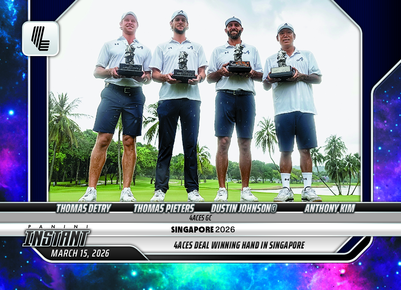 Product image 1 for - 4Aces GC - 2026 Panini Instant LIV Golf #8 - Galaxy 1/1