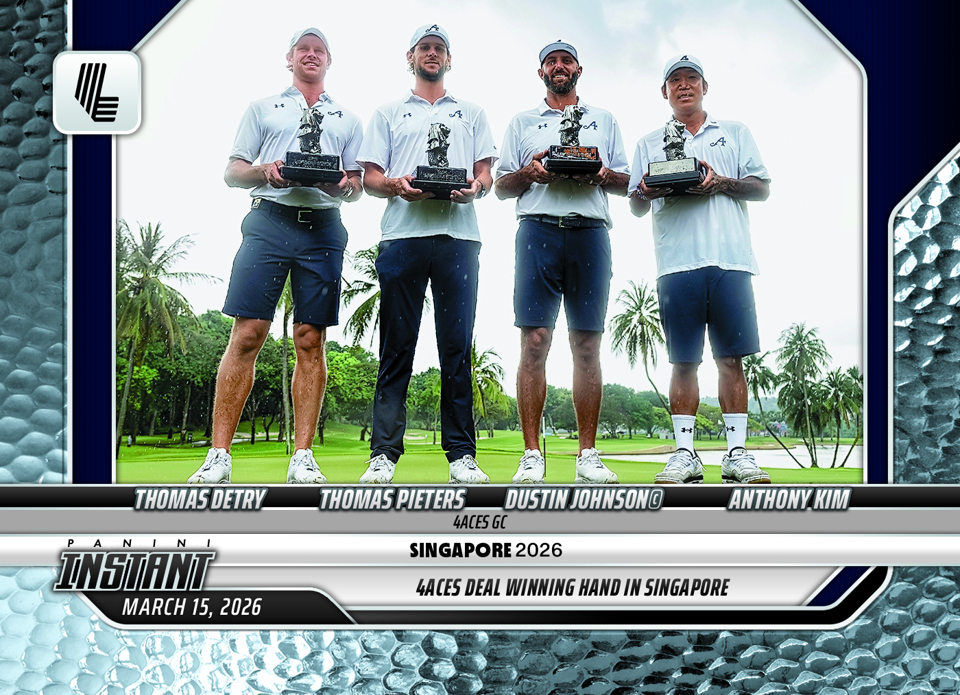 Product image 1 for - 4Aces GC - 2026 Panini Instant LIV Golf #8 - Metallic /5