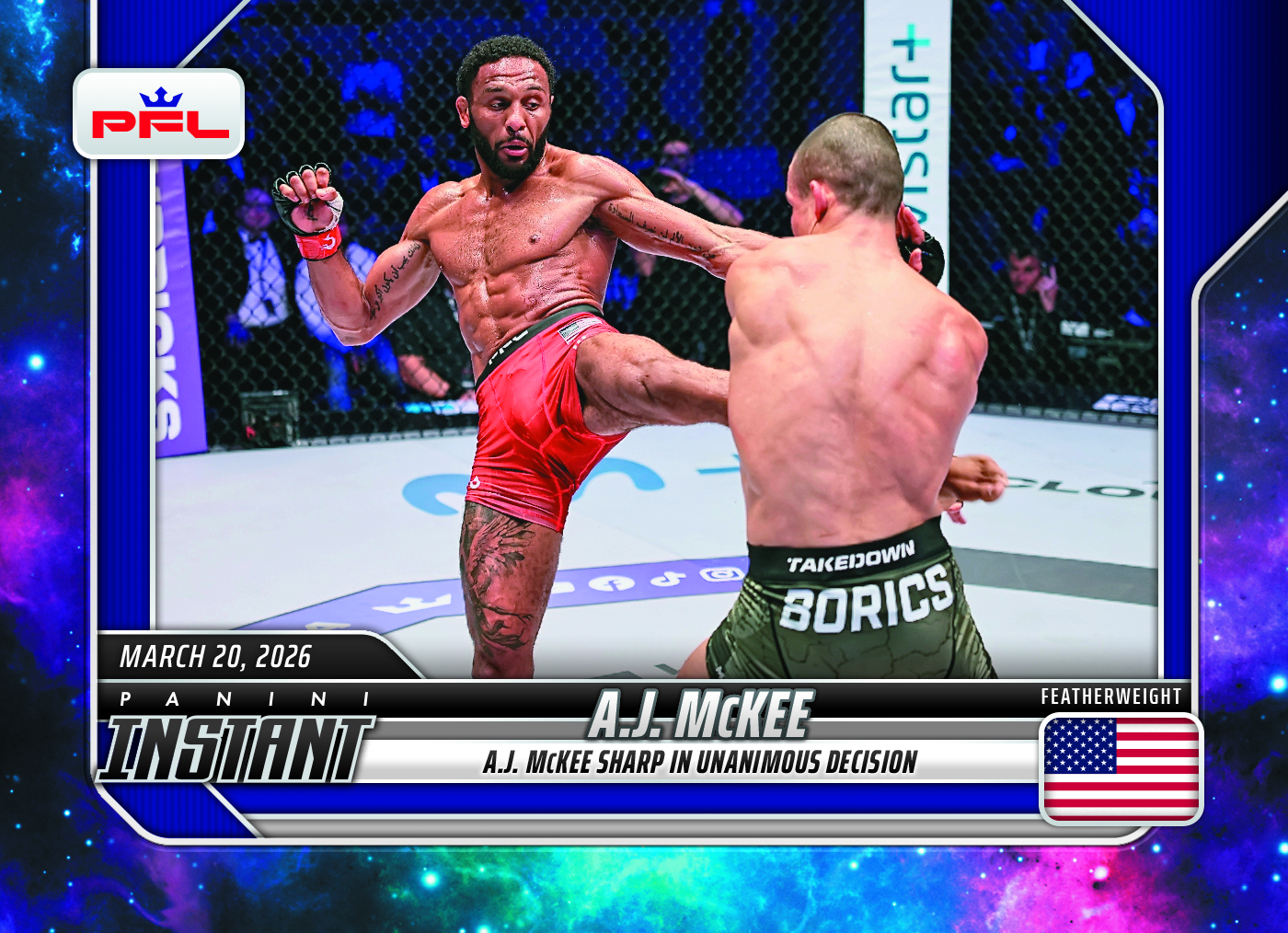 Panini Instant Professional Fighters League MMA Trading Cards