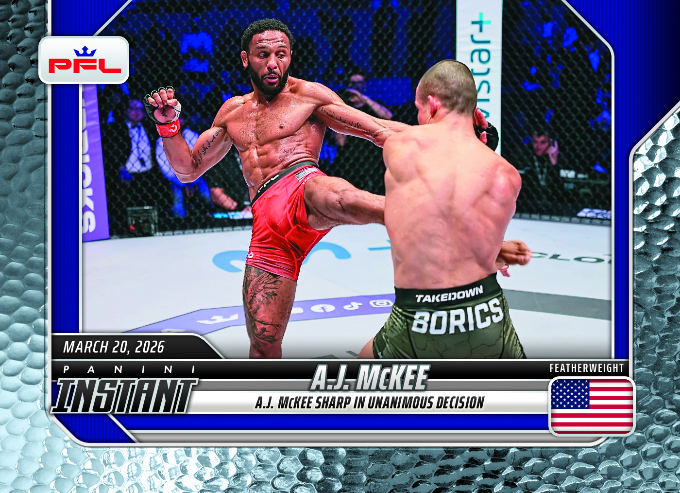 Panini Instant Professional Fighters League MMA Trading Cards