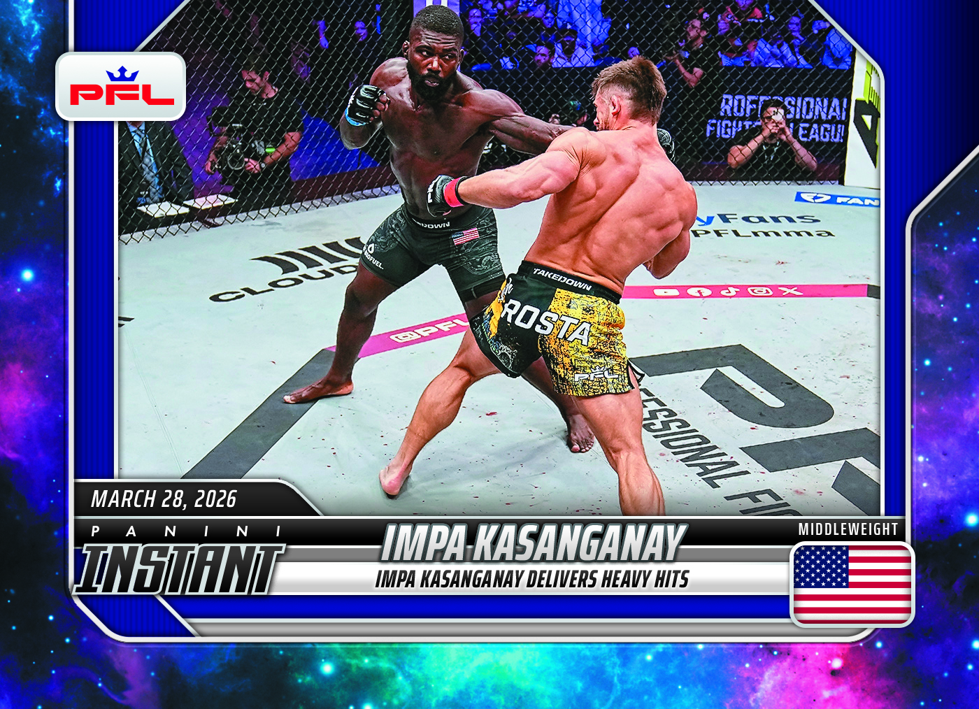 Panini Instant Professional Fighters League MMA Trading Cards