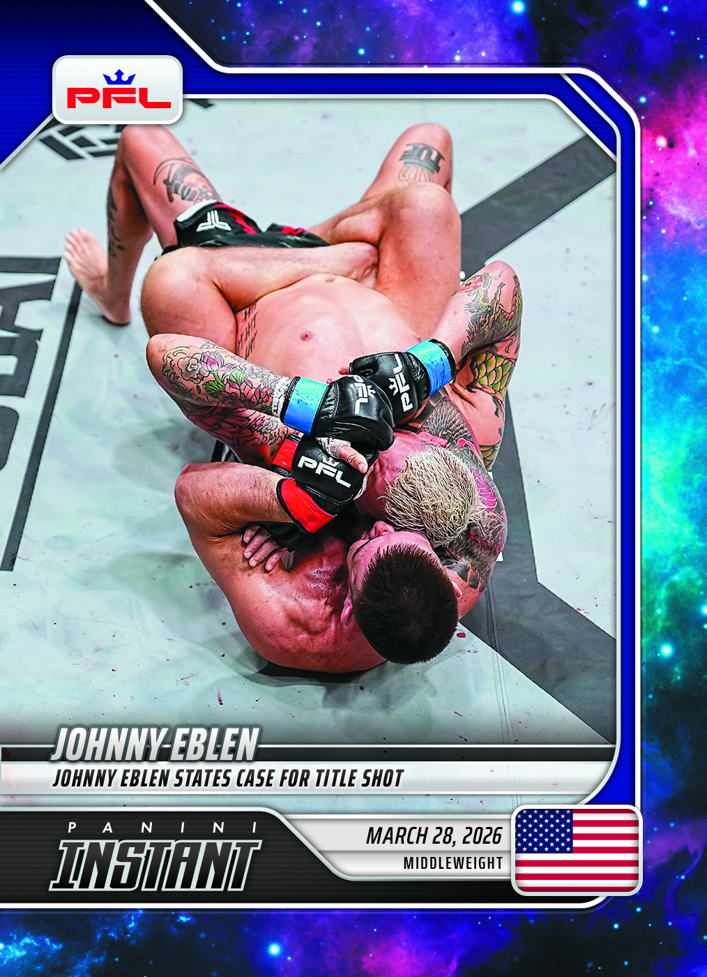 Product image for - Johnny Eblen - 2026 Panini Instant PFL #11 - Galaxy 1/1