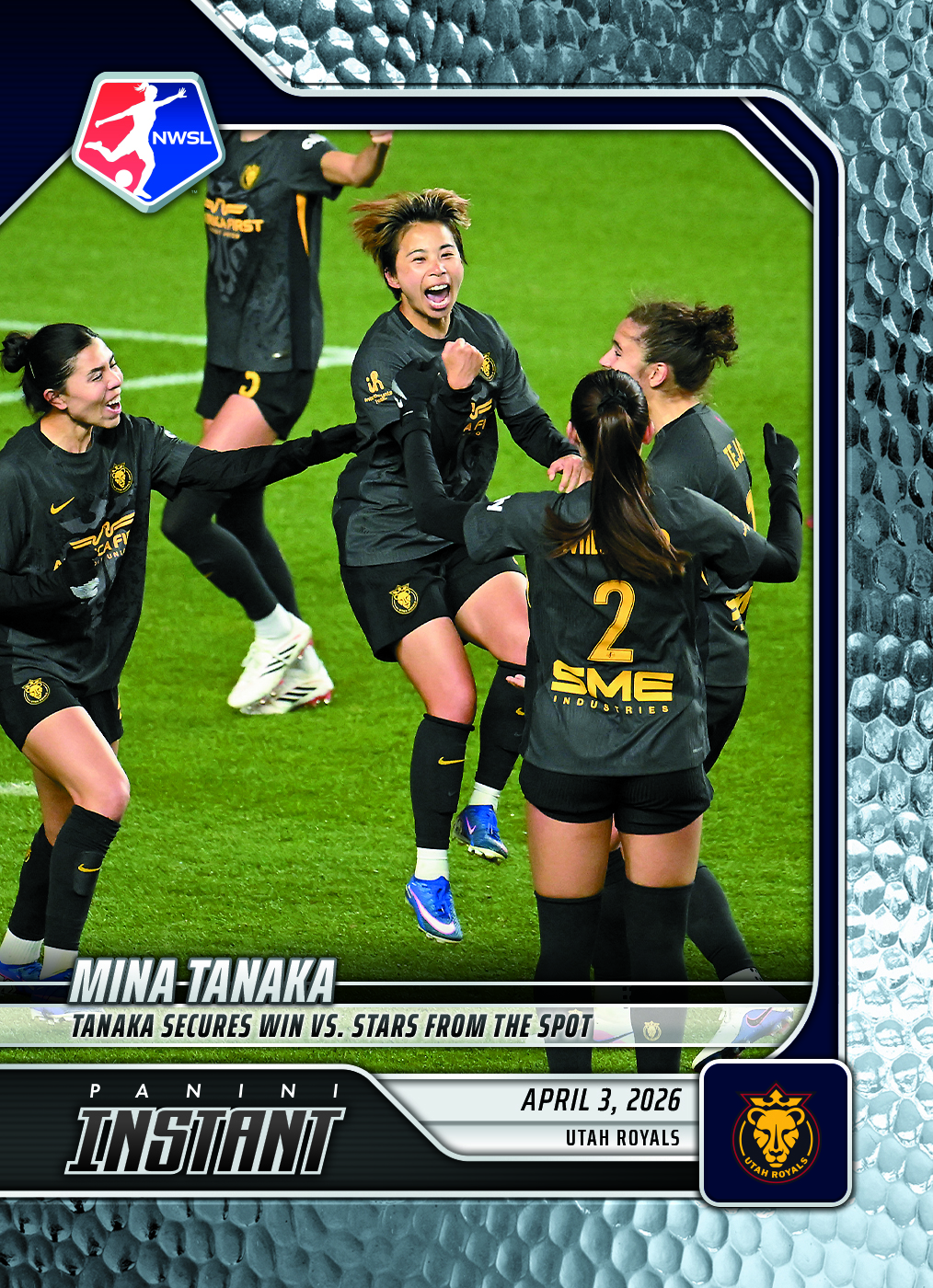Product image 1 for - Mina Tanaka - 2026 Panini Instant NWSL #32 - Metallic /5