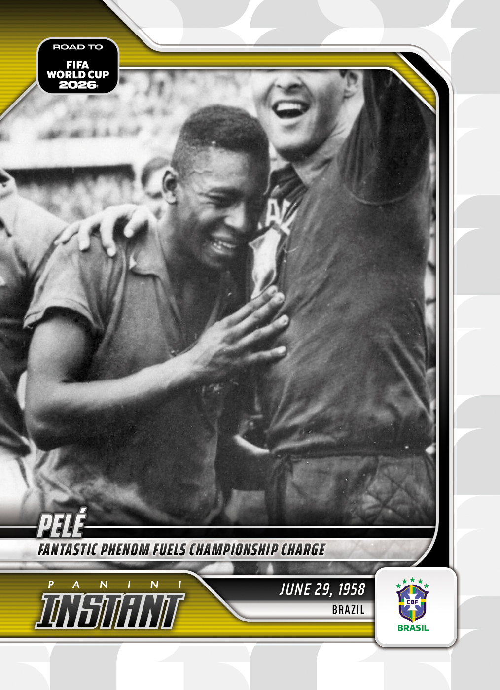 Product image 1 for - Pele  - 2026 Panini Instant Road to FIFA World Cup 2026™ #1 - Base
