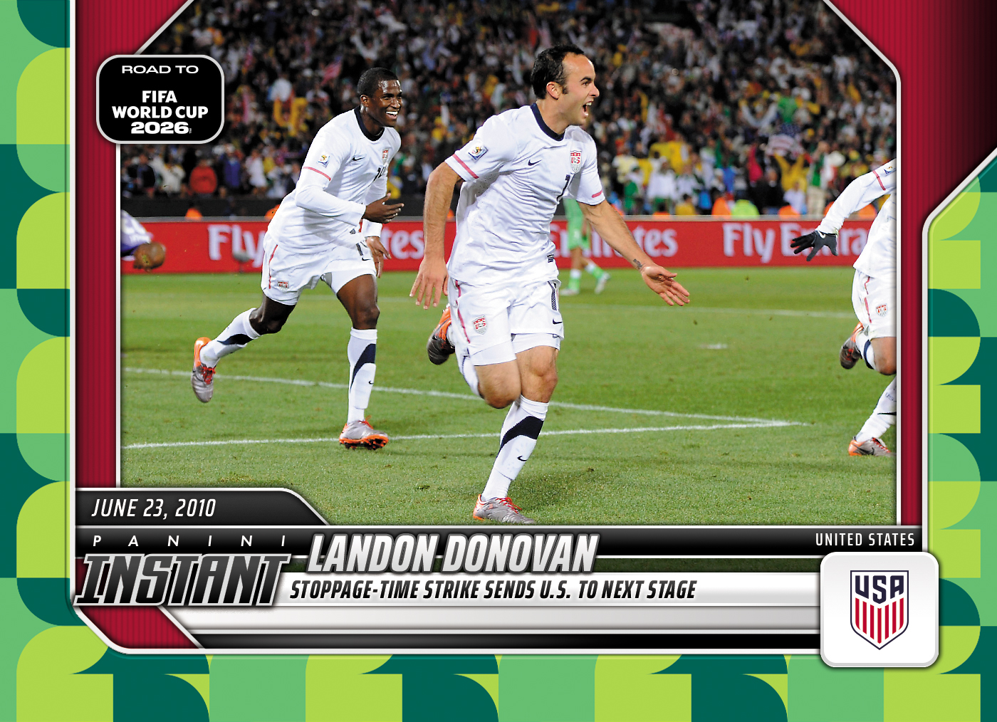 Product image 1 for - Landon Donovan  - 2026 Panini Instant Road to FIFA World Cup 2026™ #2 - Green /10 Auto