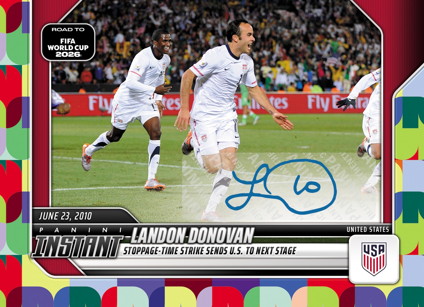 Product image 1 for - Landon Donovan  - 2026 Panini Instant Road to FIFA World Cup 2026™ #2 - Multi 1/1 Auto