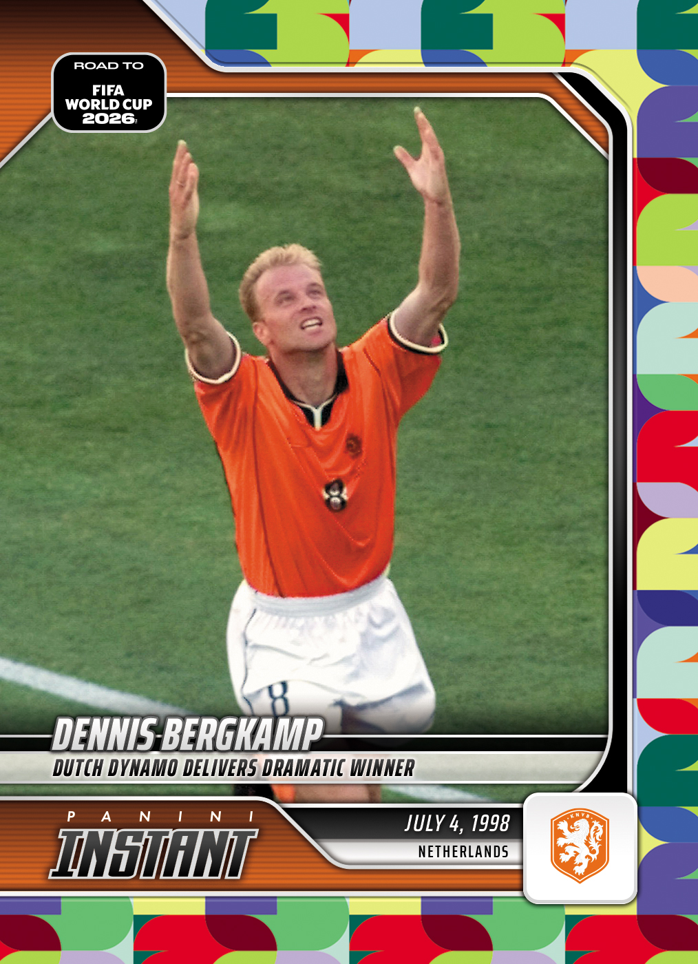 Product image 1 for - Dennis Bergkamp - 2026 Panini Instant Road to FIFA World Cup 2026™ #5 - Multi 1/1 Auto