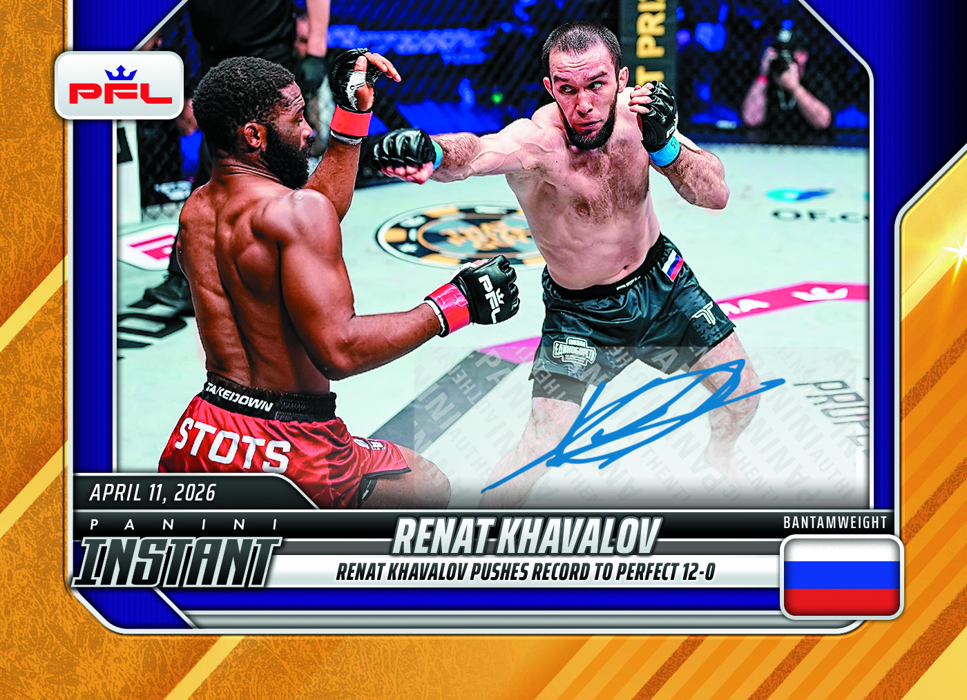 Panini Instant Professional Fighters League MMA Trading Cards