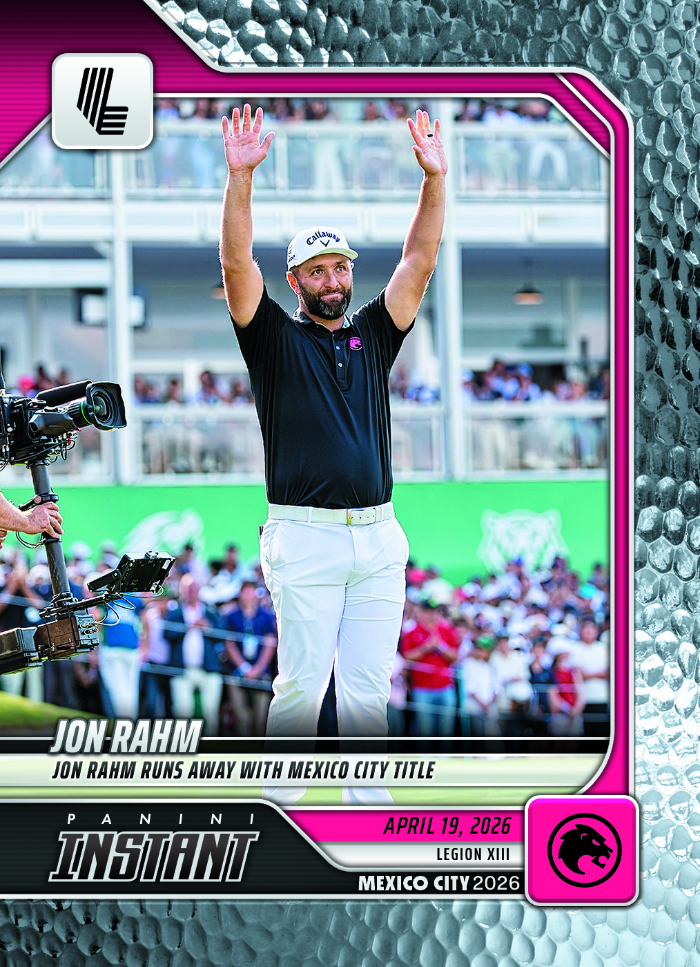 Product image 1 for - Jon Rahm - 2026 Panini Instant LIV Golf #12 - Metallic /5
