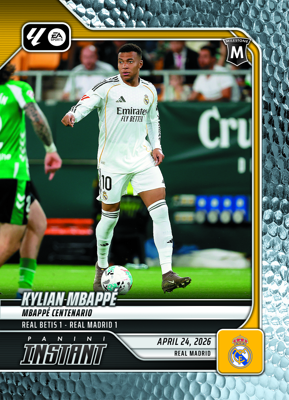 Product image 1 for - Kylian Mbappe - 2026 Panini Instant La Liga #2 - Metallic /5