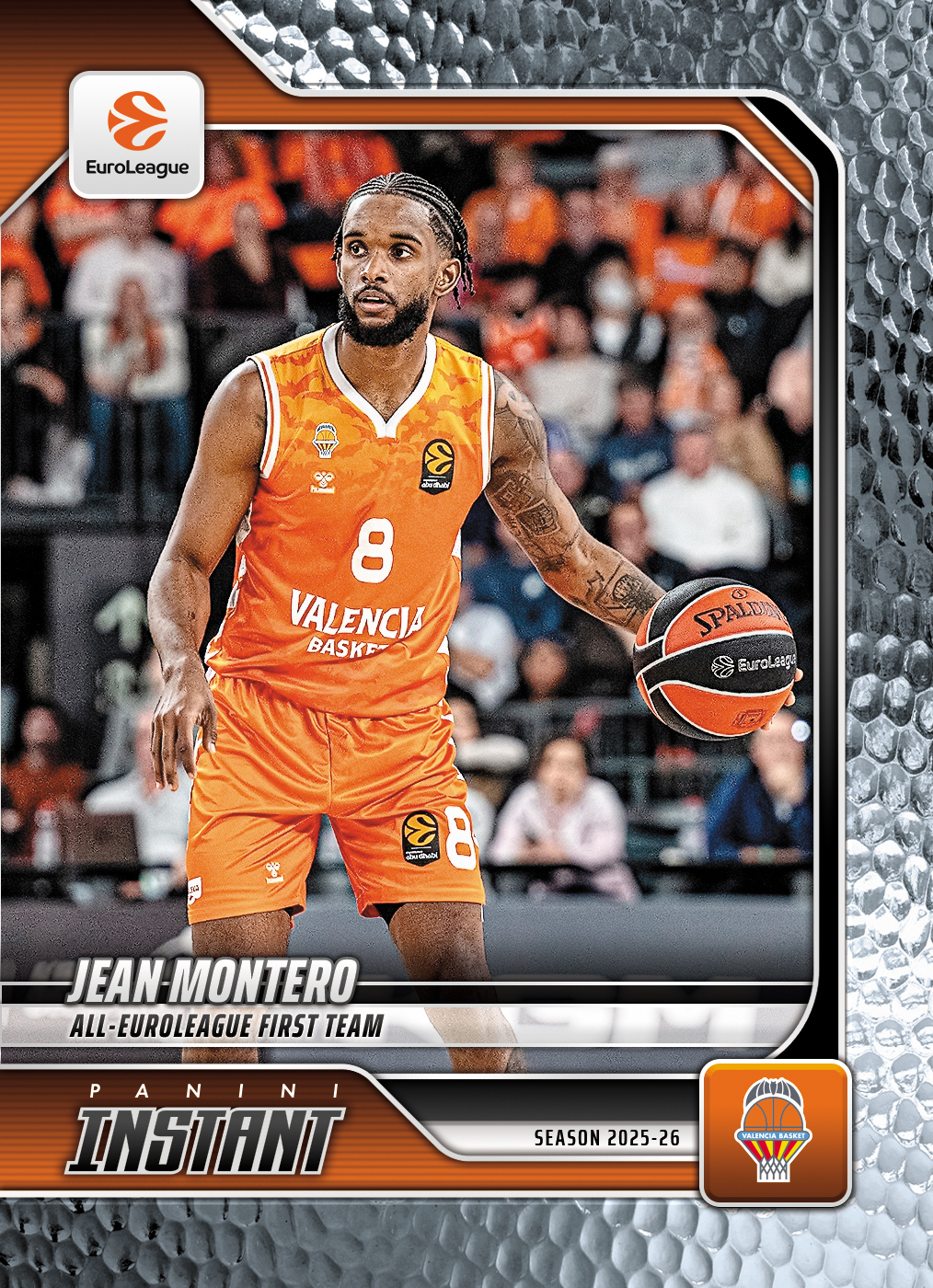 Product image 1 for - Jean Montero - 2025-26 Panini Instant EuroLeague #45 - Metallic /5