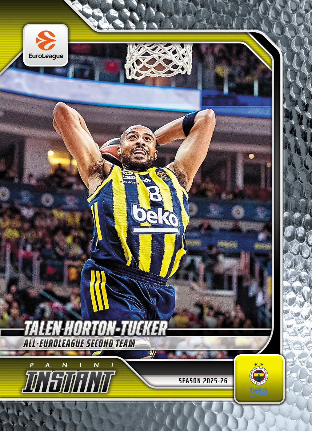 Product image 1 for - Talen Horton-Tucker - 2025-26 Panini Instant EuroLeague #49 - Metallic /5