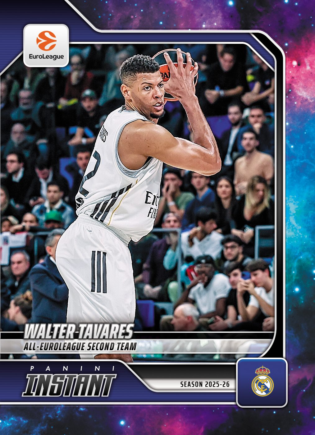Product image 1 for - Walter Tavares - 2025-26 Panini Instant EuroLeague #51 - Galaxy 1/1