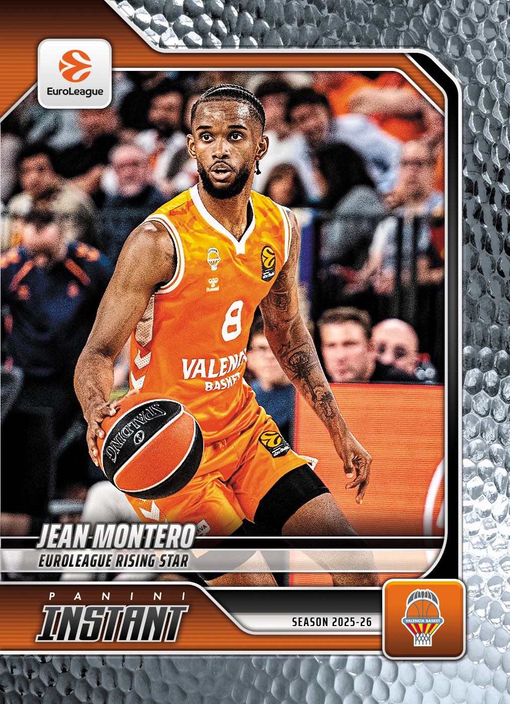 Product image 1 for - Jean Montero - 2025-26 Panini Instant EuroLeague #53 - Metallic /5