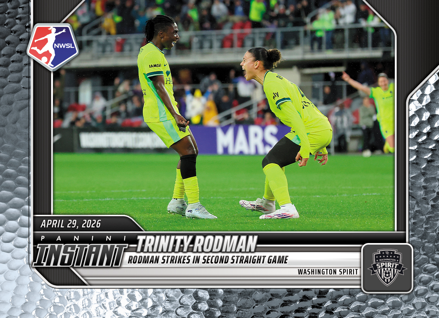 Product image 1 for - Trinity Rodman - 2026 Panini Instant NWSL #43 - Metallic /5