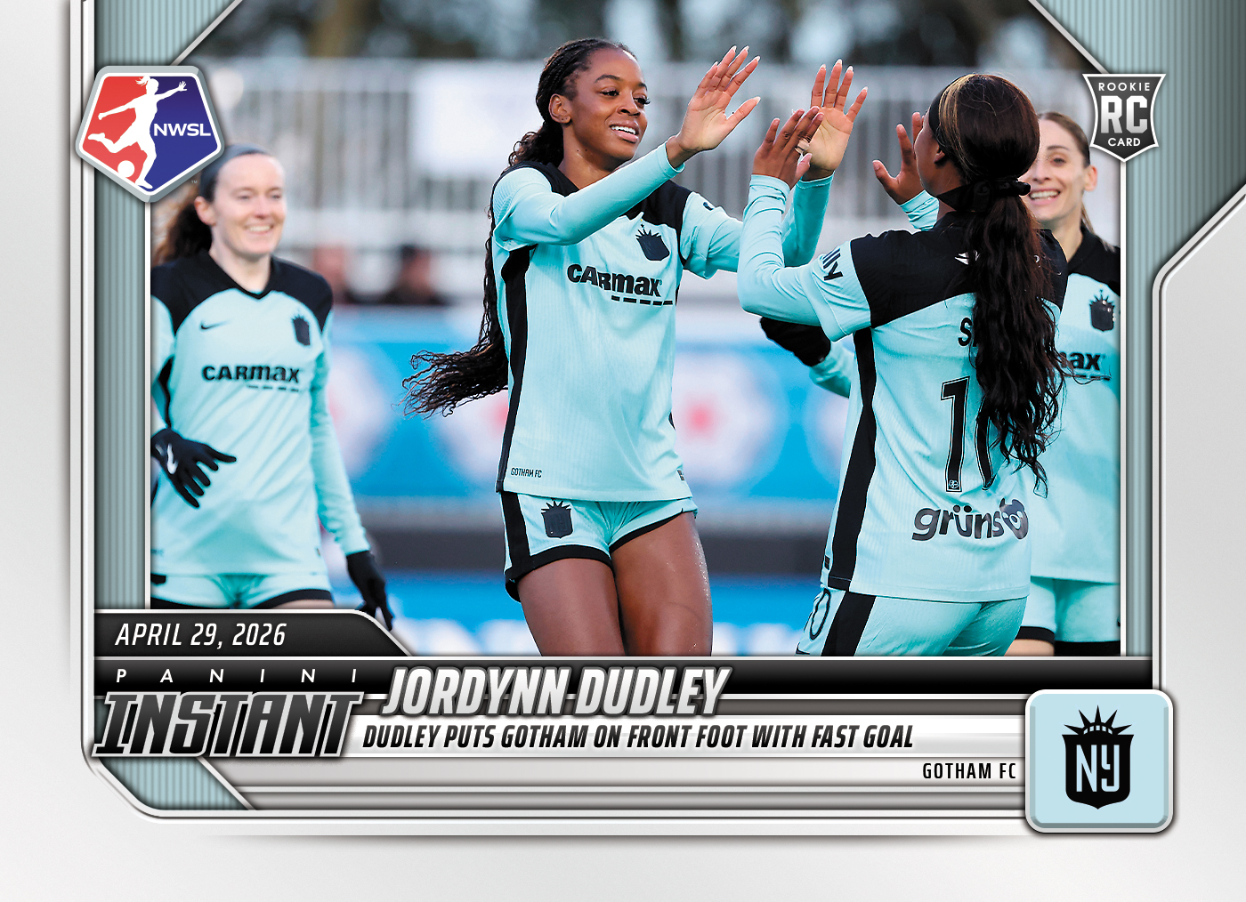 Jordynn Dudley - 2026 Panini Instant NWSL #44 - Base Card 10-pack