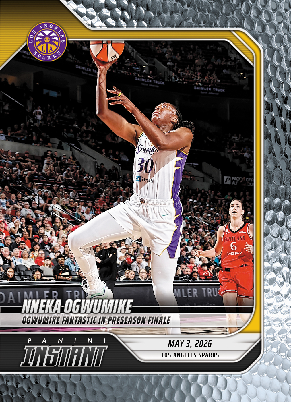 Detailed Image of Nneka Ogwumike - 2026 Panini Instant WNBA #29 - Metallic /5