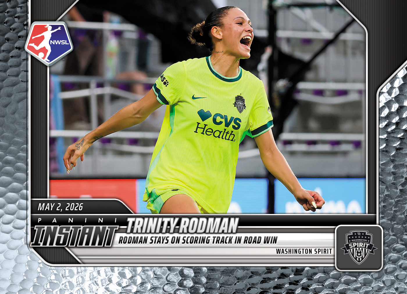 Product image 1 for - Trinity Rodman - 2026 Panini Instant NWSL #49 - Metallic /5