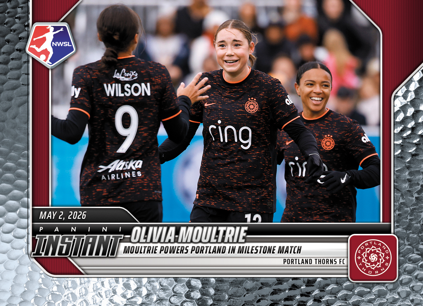 Olivia Moultrie - 2026 Panini Instant NWSL #52 - Metallic /5