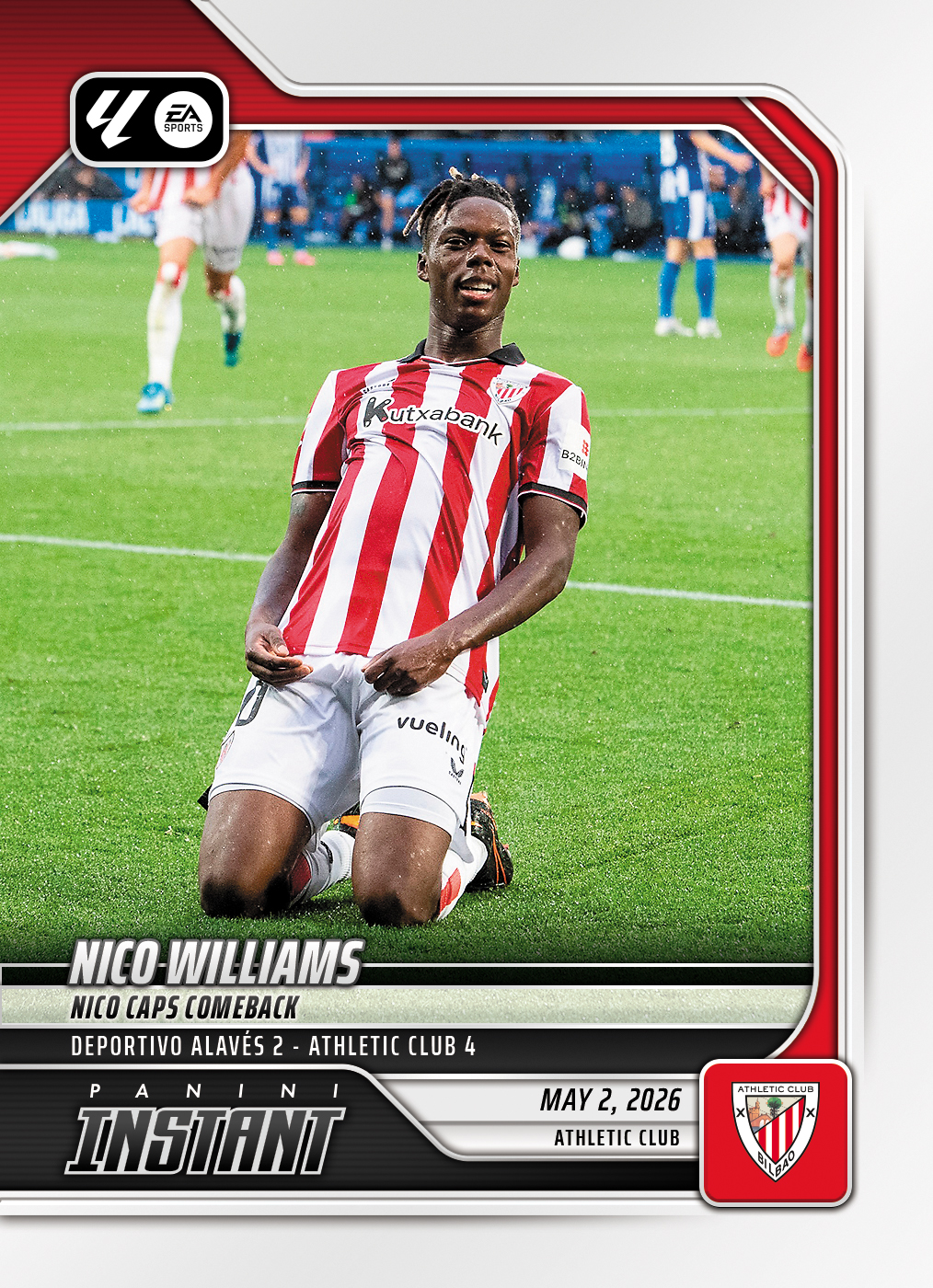 Product image for - Nico Williams - 2026 Panini Instant La Liga #3 - Base