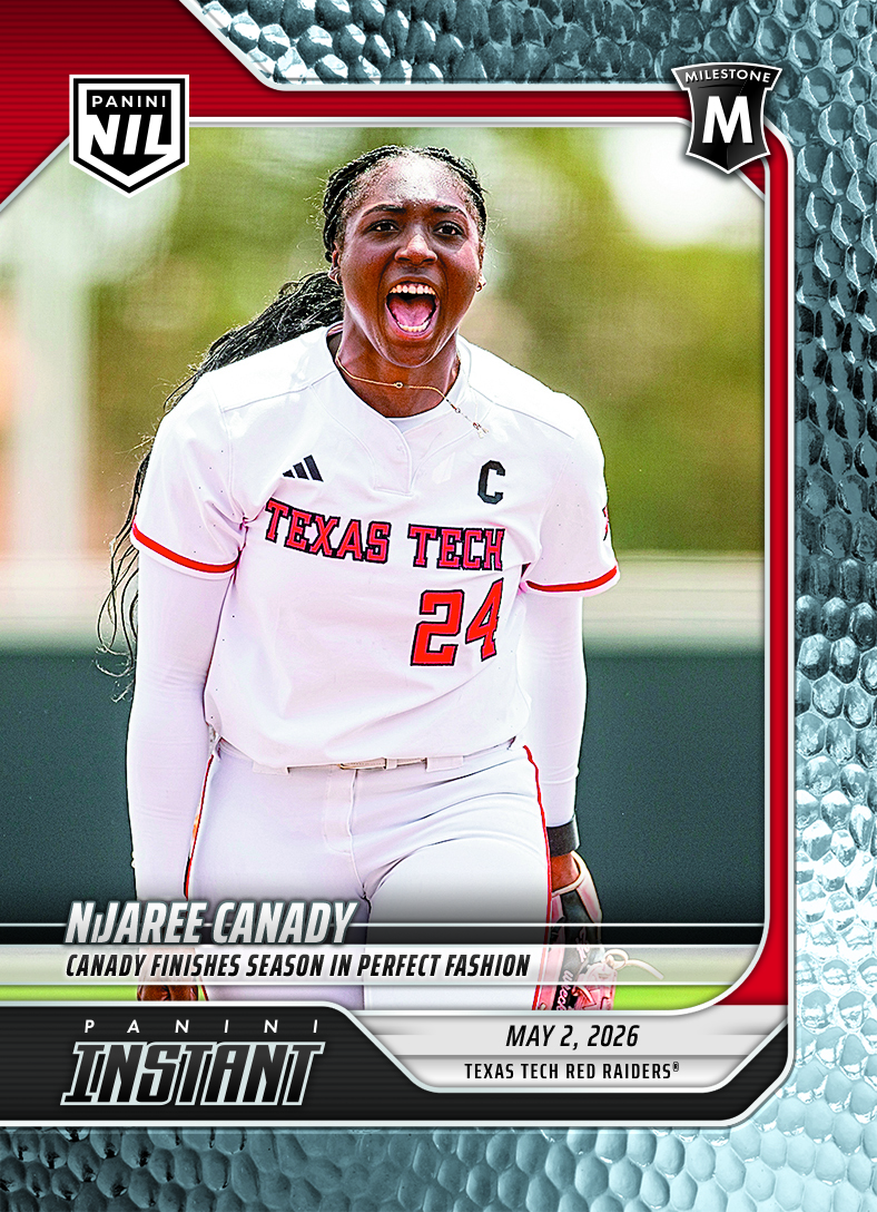 Product image 1 for - NiJaree Canady - 2026 Panini Instant College Softball #1 - Metallic /5