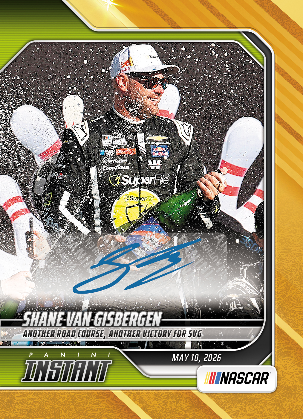 Shane van Gisbergen - 2026 Panini Instant NASCAR #39 - Gold /10 Auto