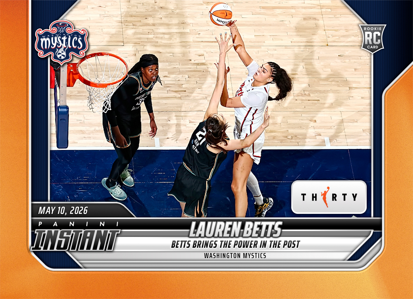 Product image for - Lauren Betts - 2026 Panini Instant WNBA #45 - 30th Anniversary /30