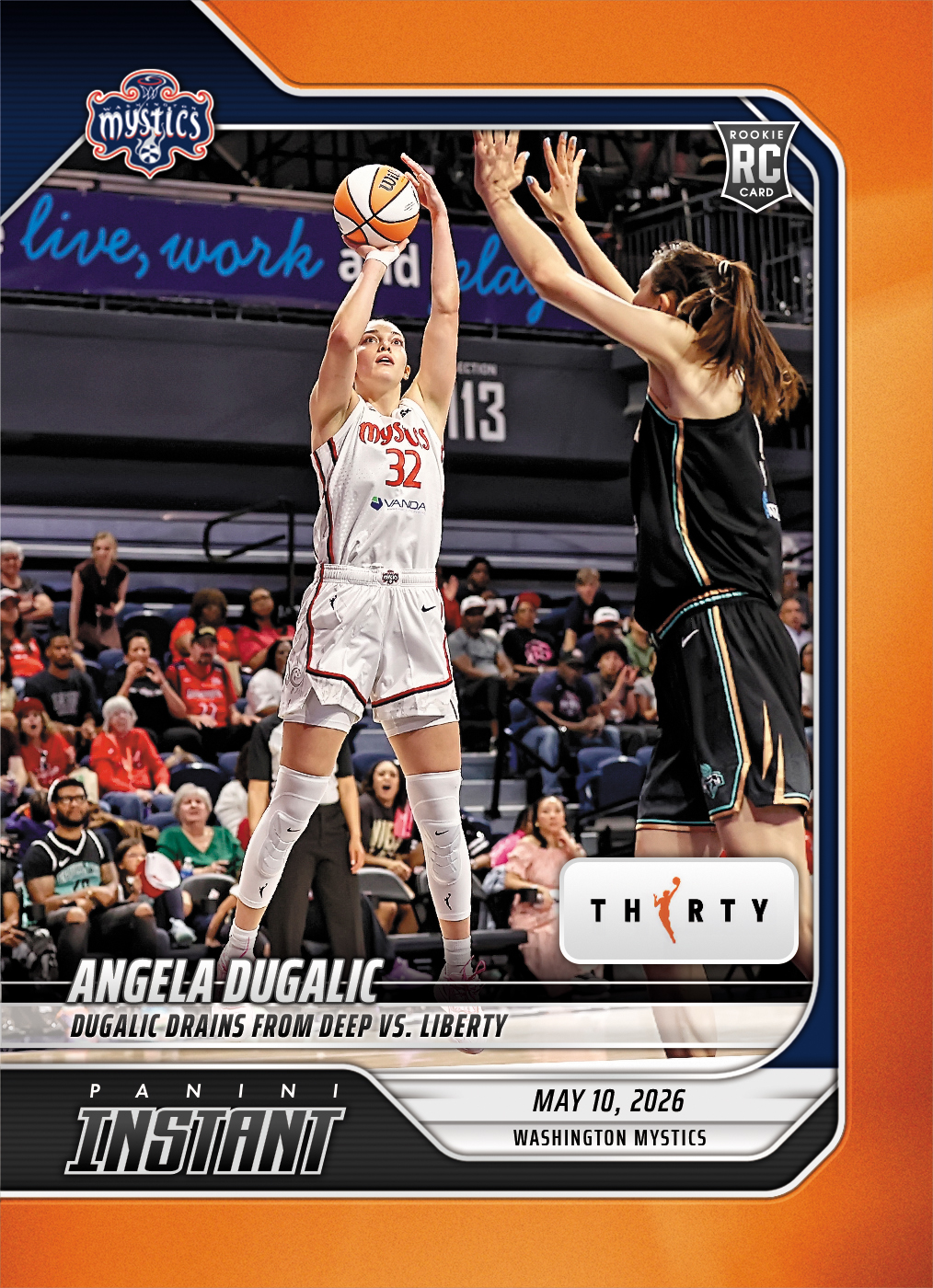 Product image for - Angela Dugalic - 2026 Panini Instant WNBA #46 - 30th Anniversary /30