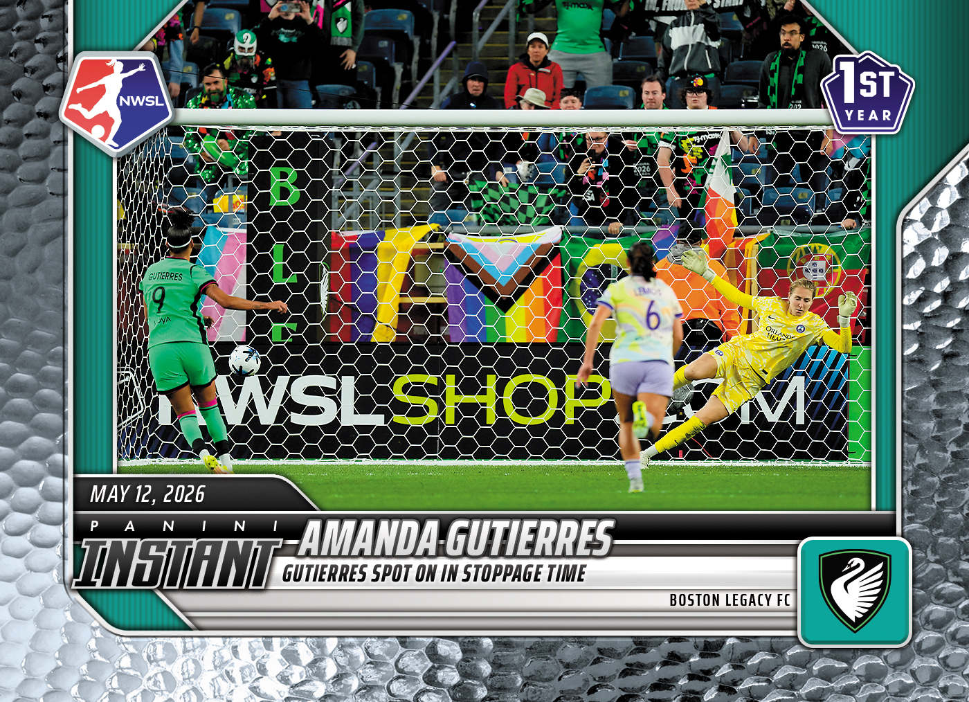 Product image for - Amanda Gutierres - 2026 Panini Instant NWSL #64 - Metallic /5