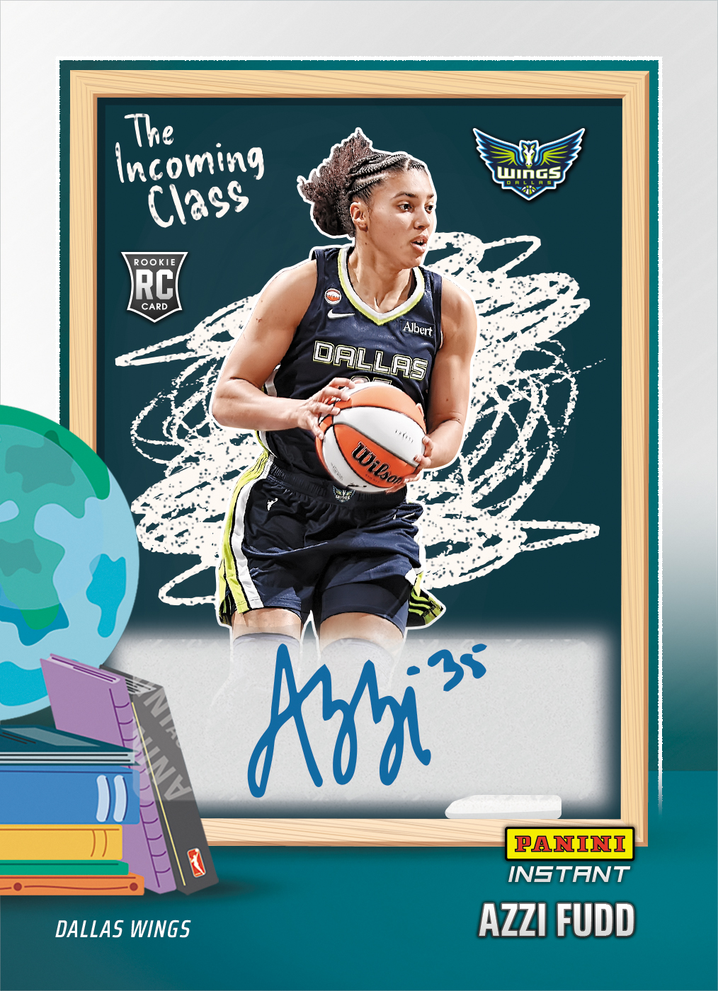 Product image 1 for - Azzi Fudd - 2026 Panini Instant WNBA The Incoming Class #1 - Base /25 Auto