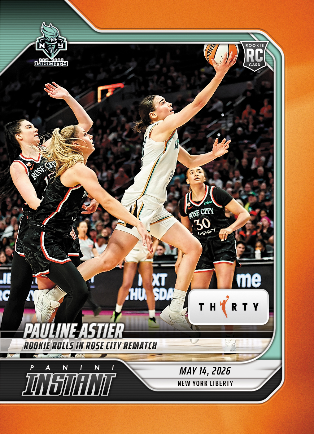 Product image 1 for - Pauline Astier - 2026 Panini Instant WNBA #61 - 30th Anniversary /30
