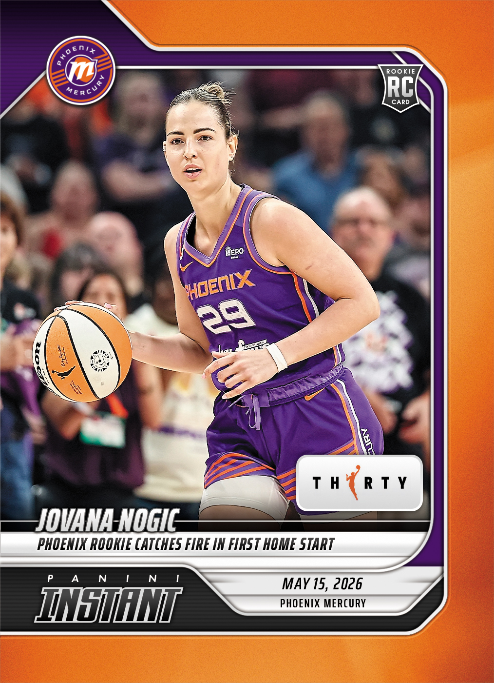 Product image 1 for - Jovana Nogic - 2026 Panini Instant WNBA #66 - 30th Anniversary /30