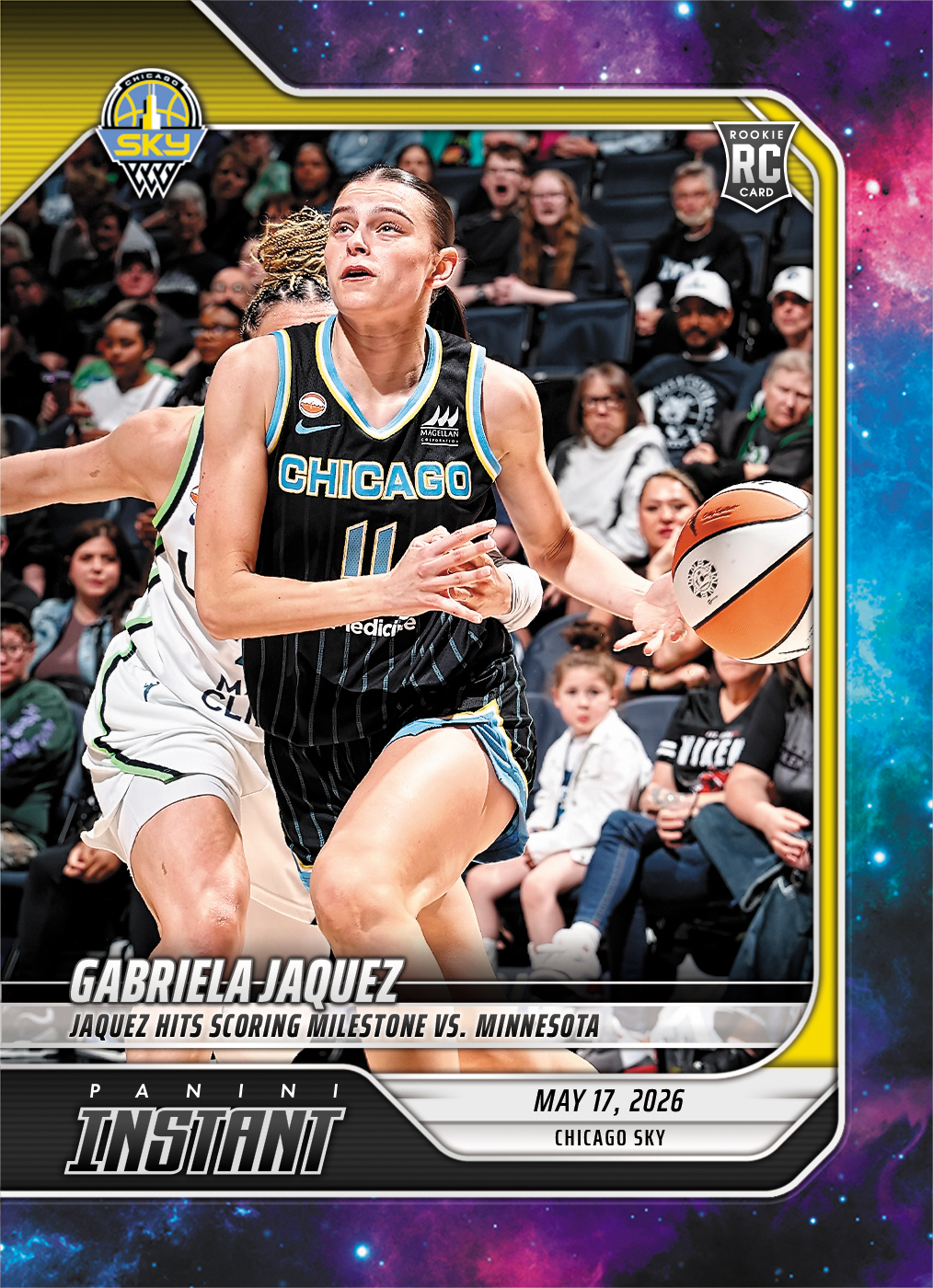 Product image 1 for - Gabriela Jaquez - 2026 Panini Instant WNBA #67 - Galaxy 1/1