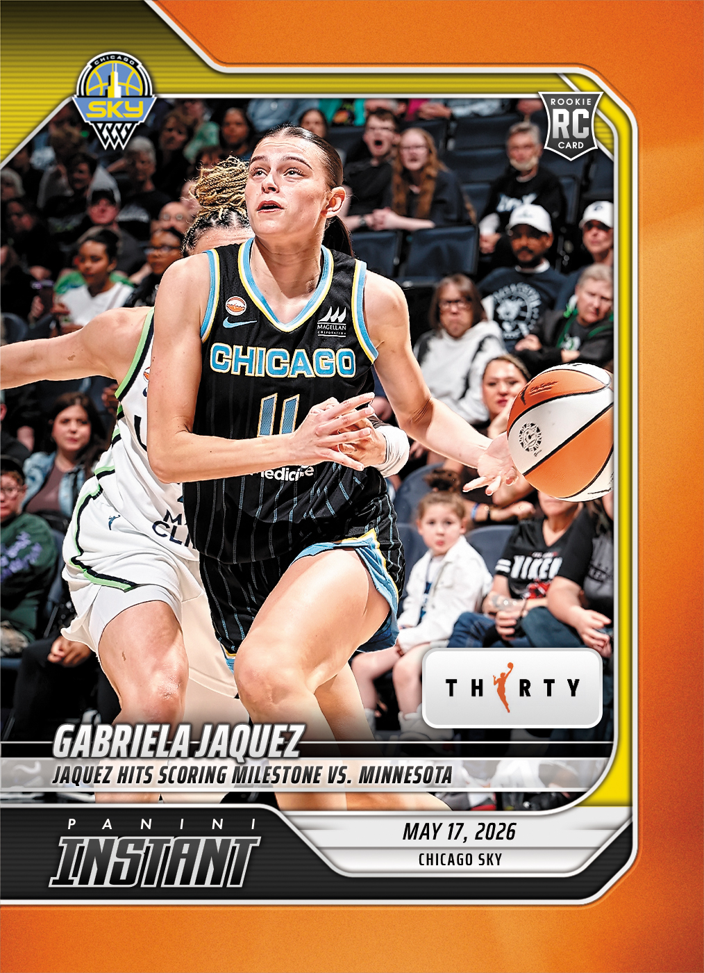 Product image 1 for - Gabriela Jaquez - 2026 Panini Instant WNBA #67 - 30th Anniversary /30
