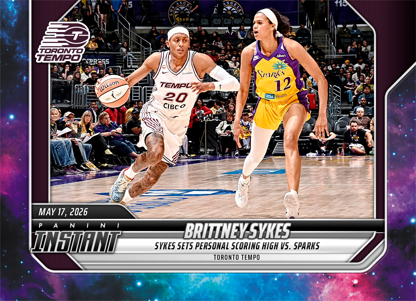Product image 1 for - Brittney Sykes - 2026 Panini Instant WNBA #68 - Galaxy 1/1