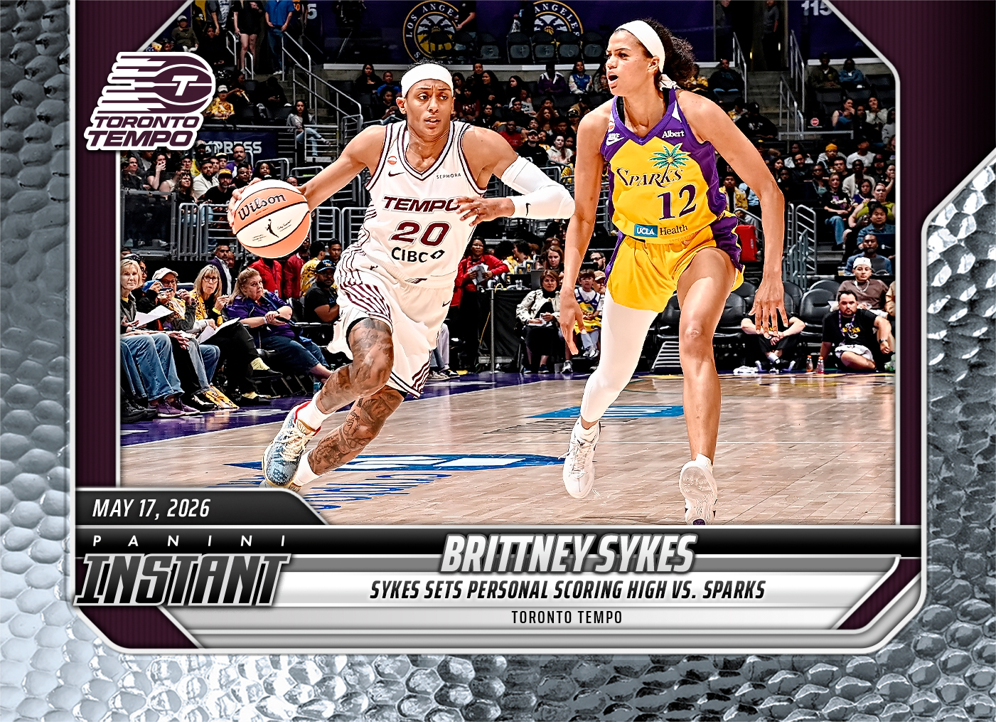 Product image 1 for - Brittney Sykes - 2026 Panini Instant WNBA #68 - Metallic /5