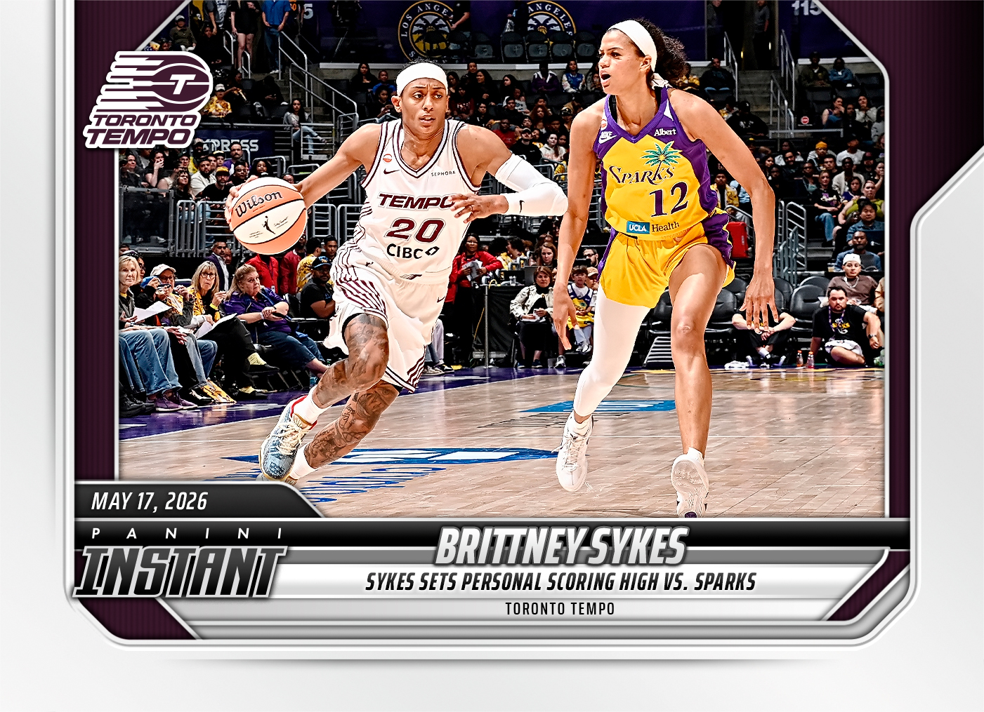 Product image 1 for - Brittney Sykes - 2026 Panini Instant WNBA #68 - Base