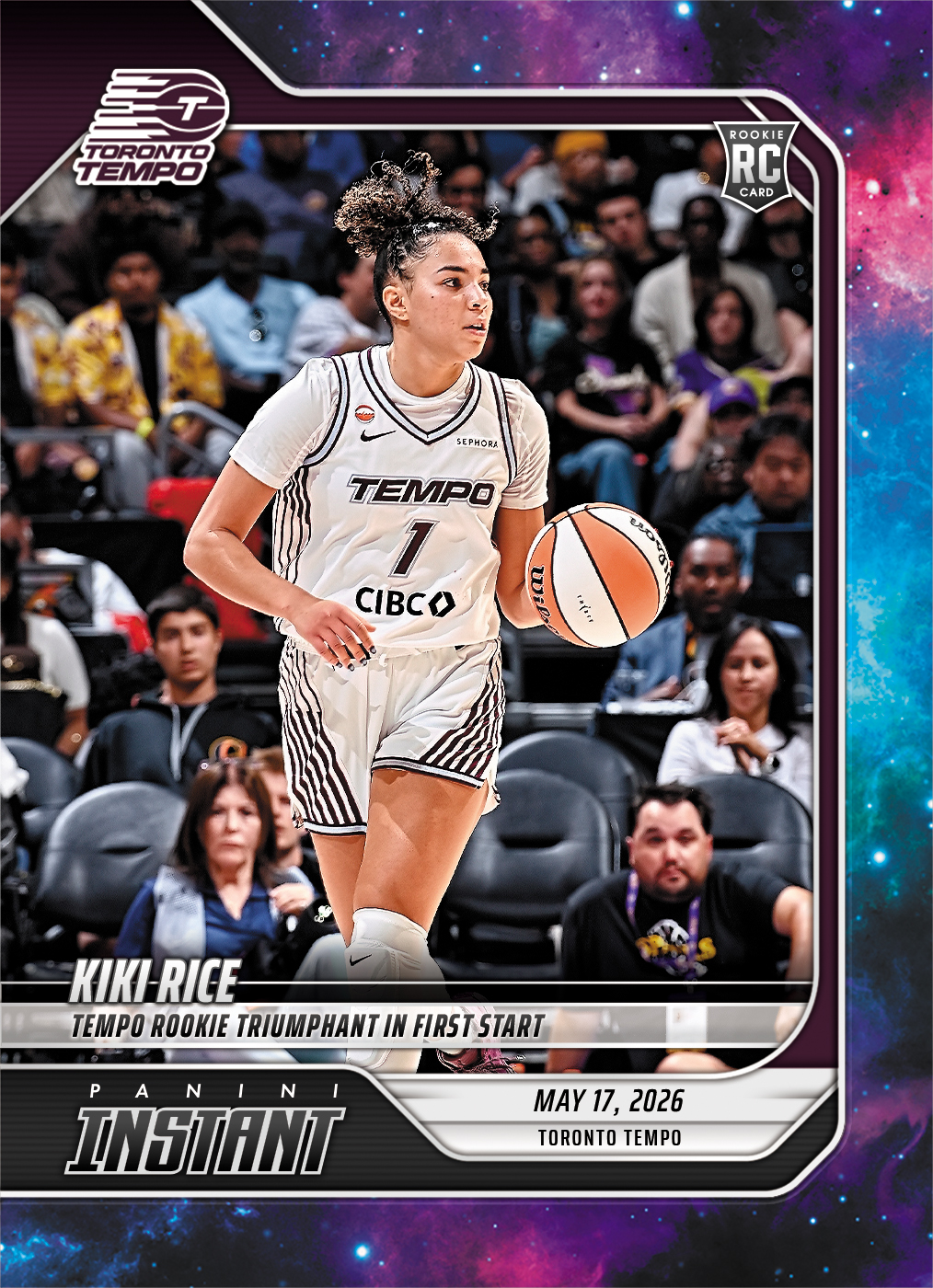 Product image 1 for - Kiki Rice - 2026 Panini Instant WNBA #69 - Galaxy 1/1