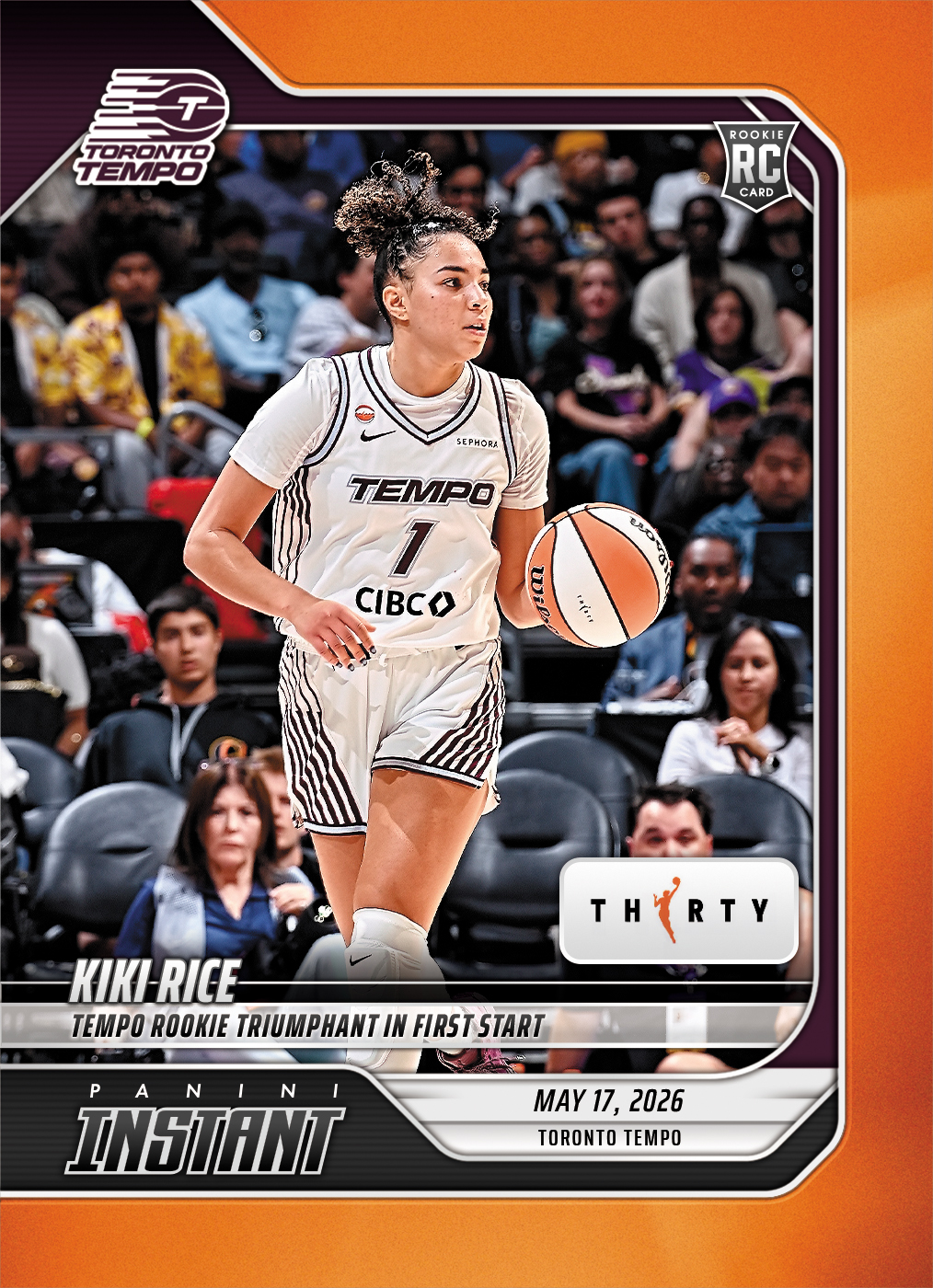 Product image 1 for - Kiki Rice - 2026 Panini Instant WNBA #69 - 30th Anniversary /30